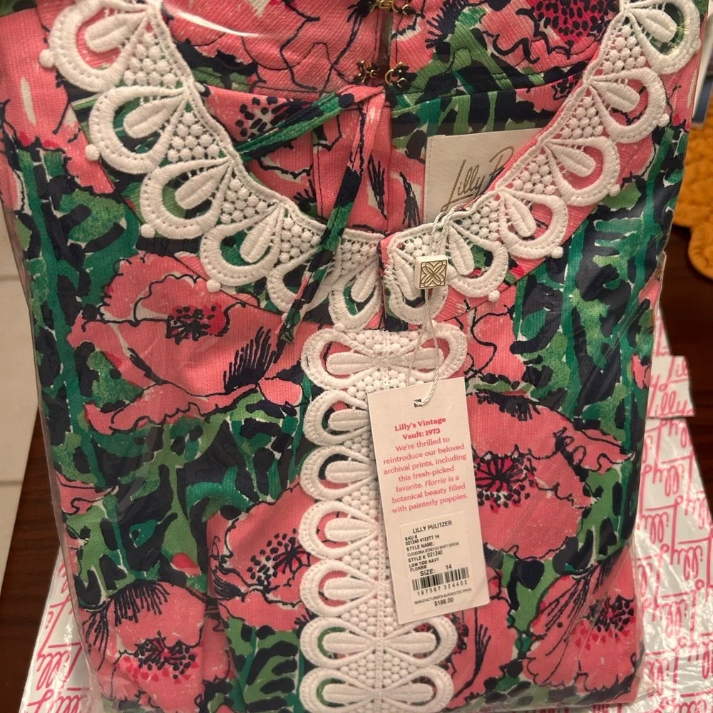 Lilly Pulitzer Spring 2026 Cleodora Floral Shift Dress NWT, unopened! - Picture 5 of 9